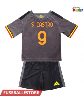 Günstige AS Roma Santiago Castro #9 3rd trikot Kinder 2026-27 Kurzarm (+ Kurze Hosen)